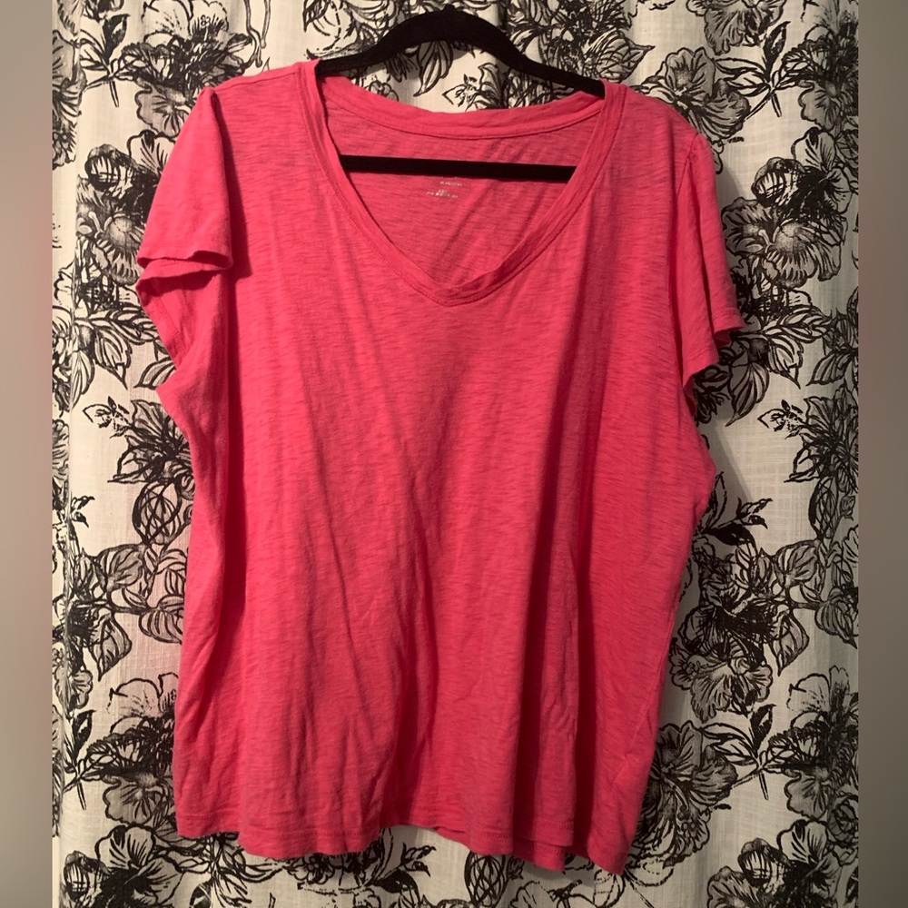 Women’s Pink Flutter sleeve top tshirt